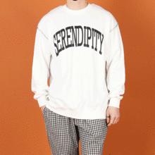 WWF SERENDIPITY 胸プリント反転スウェットシャツ