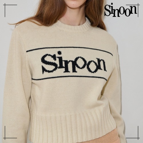 SINOON 長袖ニット Pullover Knit (Oatmeal)