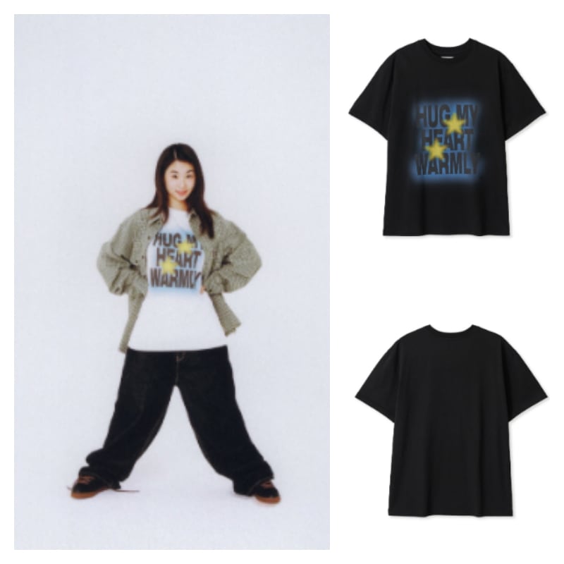 aeae】 MAKE A WISH T-SHIRTS : BLACK Tシャツ