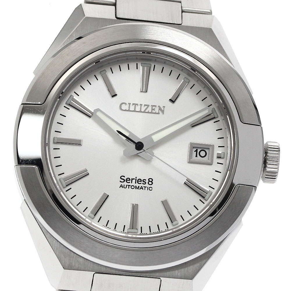 シチズン CITIZEN NA1000-88A シリーズ8 デイト 自動巻き メンズ 美品 箱・保証書付き_885351【中古】