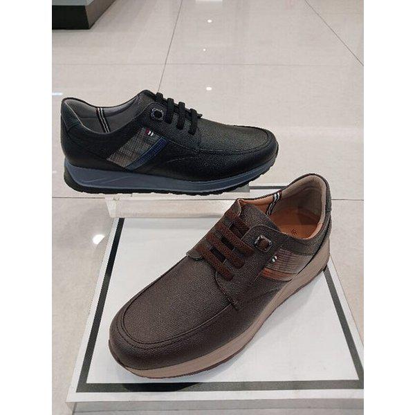 男性用牛革ツートンカジュアルスニーカーLCMC63U539 (P003683044)