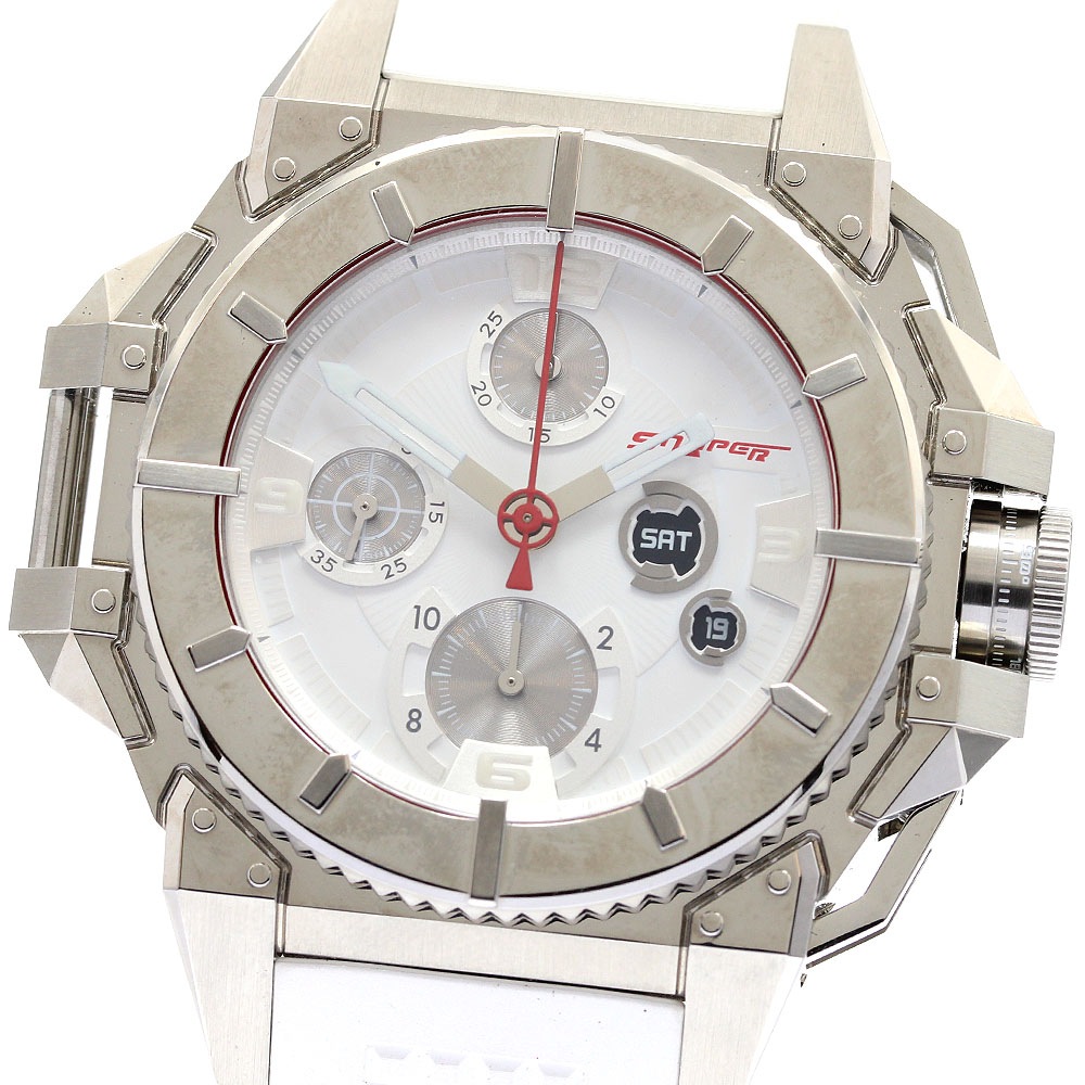 スナイパー SNYPER 10.105.OR スナイパー1 ピュア リミテッドホワイト デイデイト 自動巻き メンズ 美品 _904276【中古】