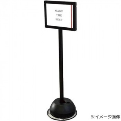 TOKISEI 常磐精工 屋外ポールサインスタンド A4片面横 ブラック BOPSS-A4YK