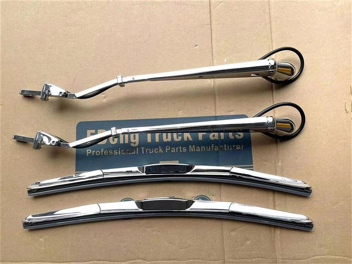 三菱 ふそう ブルーテックキャンター ワイド車 メッキ ワイパーアーム＆ブレードセット トラック用品 外装 トラック部品(ワイパーアーム＆ブレードセット)
