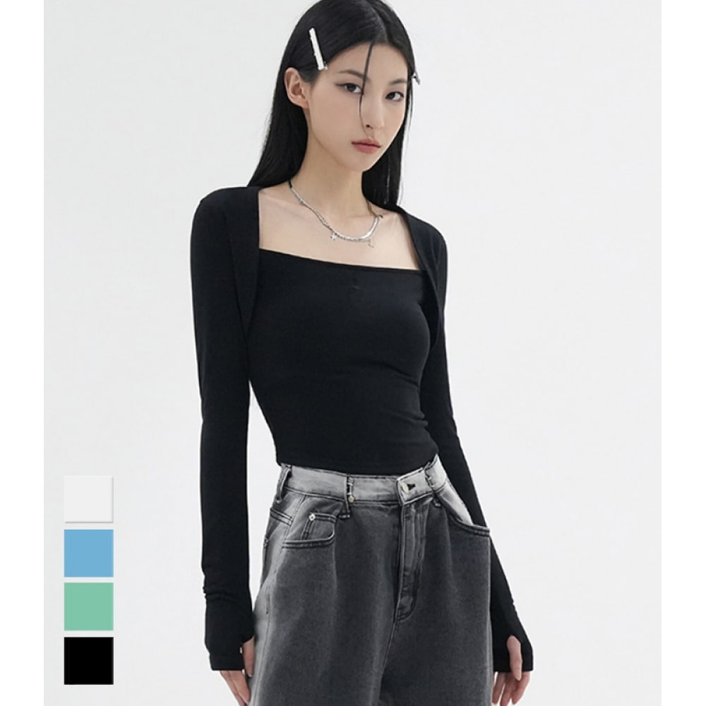 アヴァンドレスベルボレロクロップT-4COL