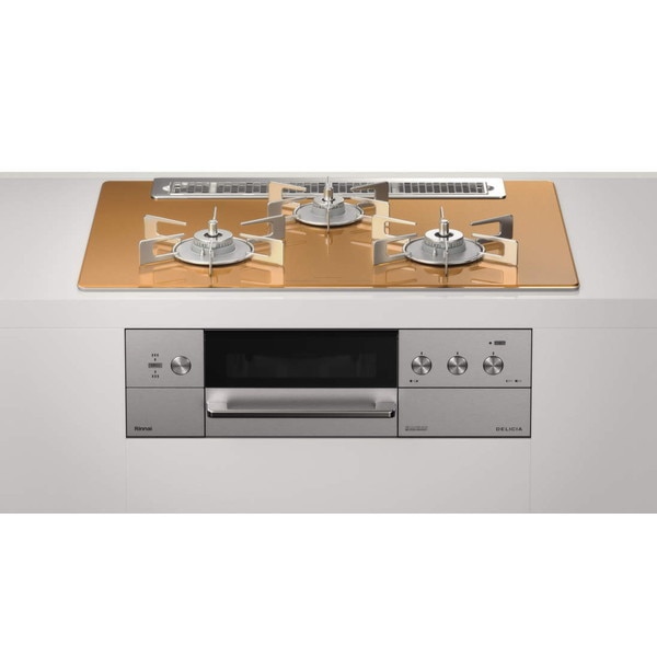 RHS71W30E12RCASTW-13A ステンレス DELICIA(デリシア) [ビルトインガスコンロ (都市ガス用3口左右強火力タイプ幅75cm)]