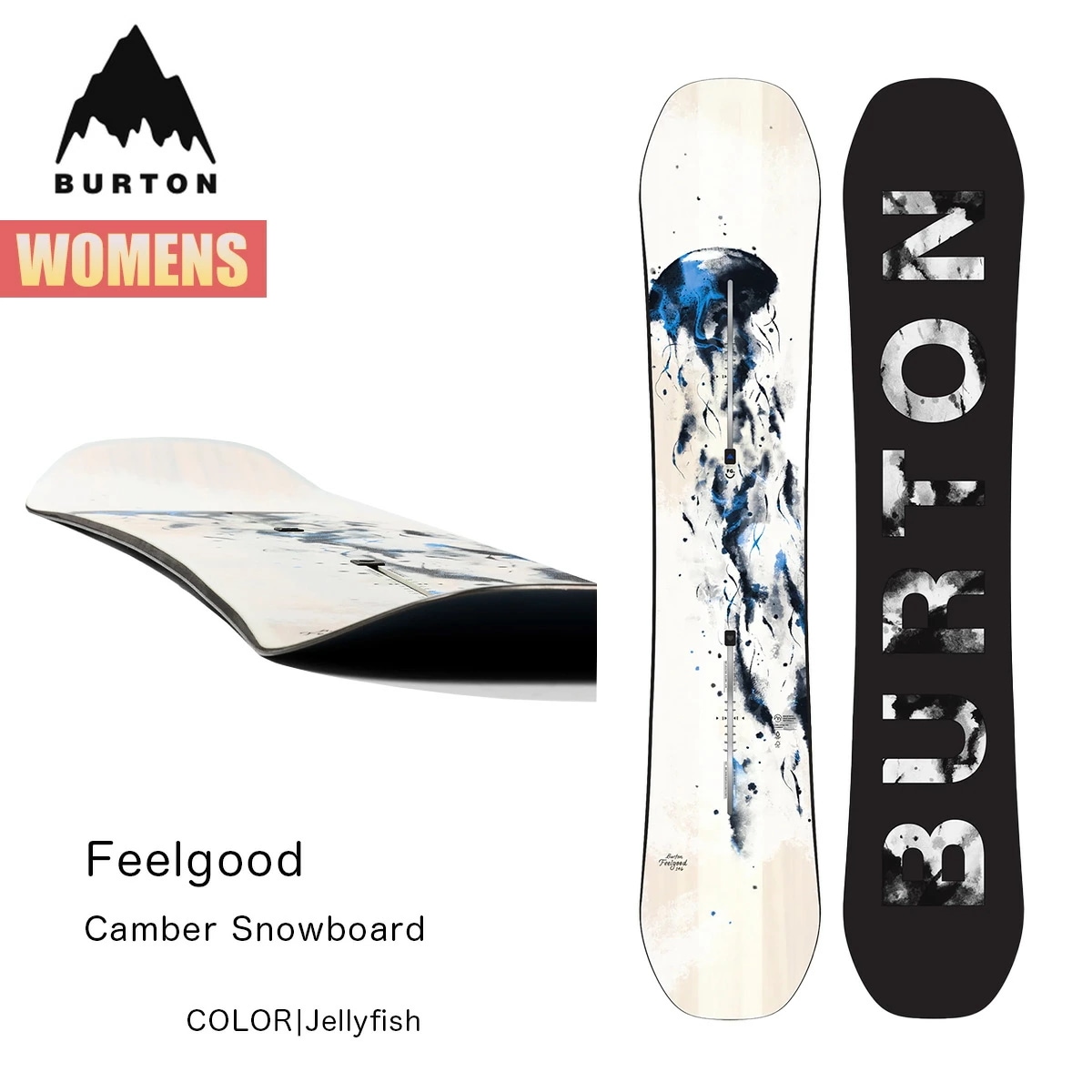 スノーボード 板 レディース 25-26フィールグッド キャンバー W26JP-106911 Womens Feelgood Camber Snowboard Jellyfish