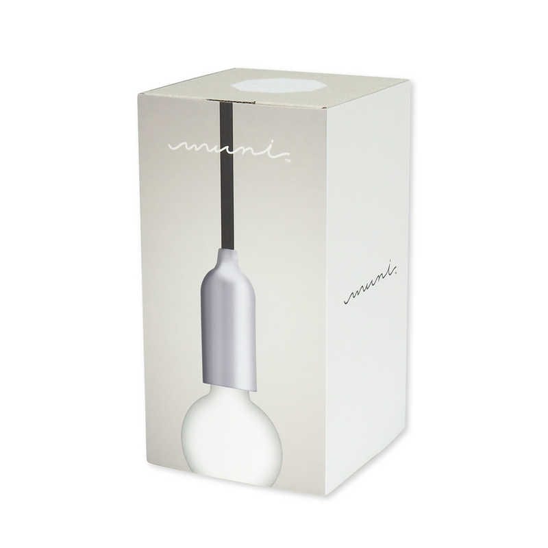 ビートソニック　LED照明 ペンダントライト 電球別売 muni マットアルミニウム E17　MP03C