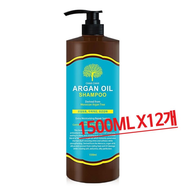 大容量シャシャアルガンオイルシャンプー1500ml1box(12本入)