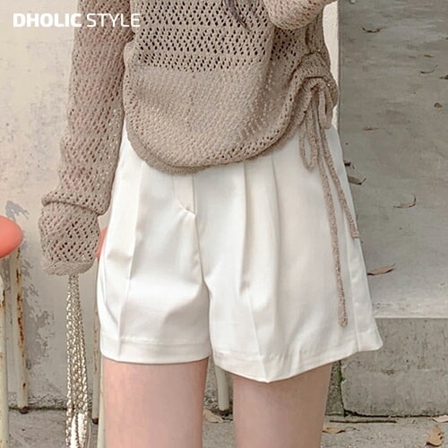 [メガ割りSALE]ツーピンタックショートパンツ・p663455