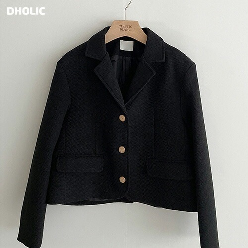 [メガ割りSALE]テーラードカラーツイードジャケット