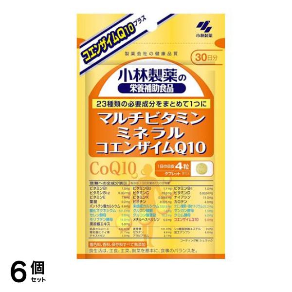 小林製薬 マルチビタミン ミネラル コエンザイムQ10 30日分 120粒 6個セット 5,806円