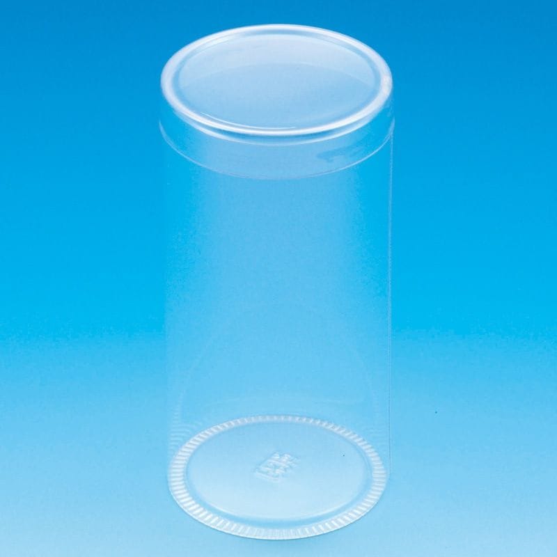 （まとめ買い）シモジマ HEIKO 箱 クリスタルボックス スタンダードタイプ PET円筒ケース 直径60x深さ120mm 10個 006854243 [x3セット]