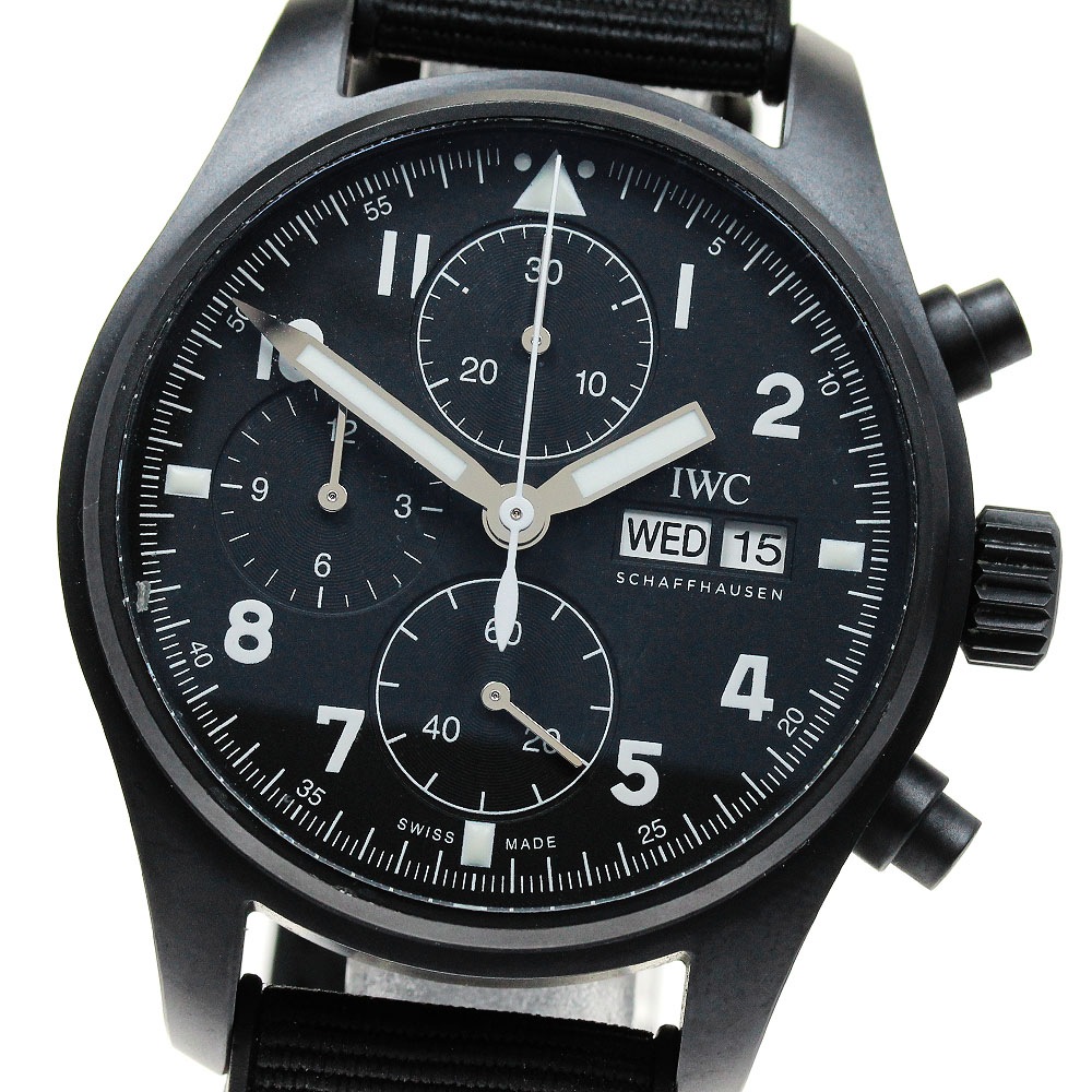 IWC SCHAFFHAUSEN IW387905 パイロットウォッチ トリビュート トゥ 3705 自動巻き メンズ 良品 _832000【中古】