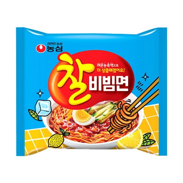 ビビン麺　韓国食品　Qoo10]　チャル　農心　(130g
