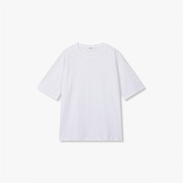 [MEN] ミニマル刺繍ロゴ半袖Tシャツ 91M6222335 2種のうち1つ選択