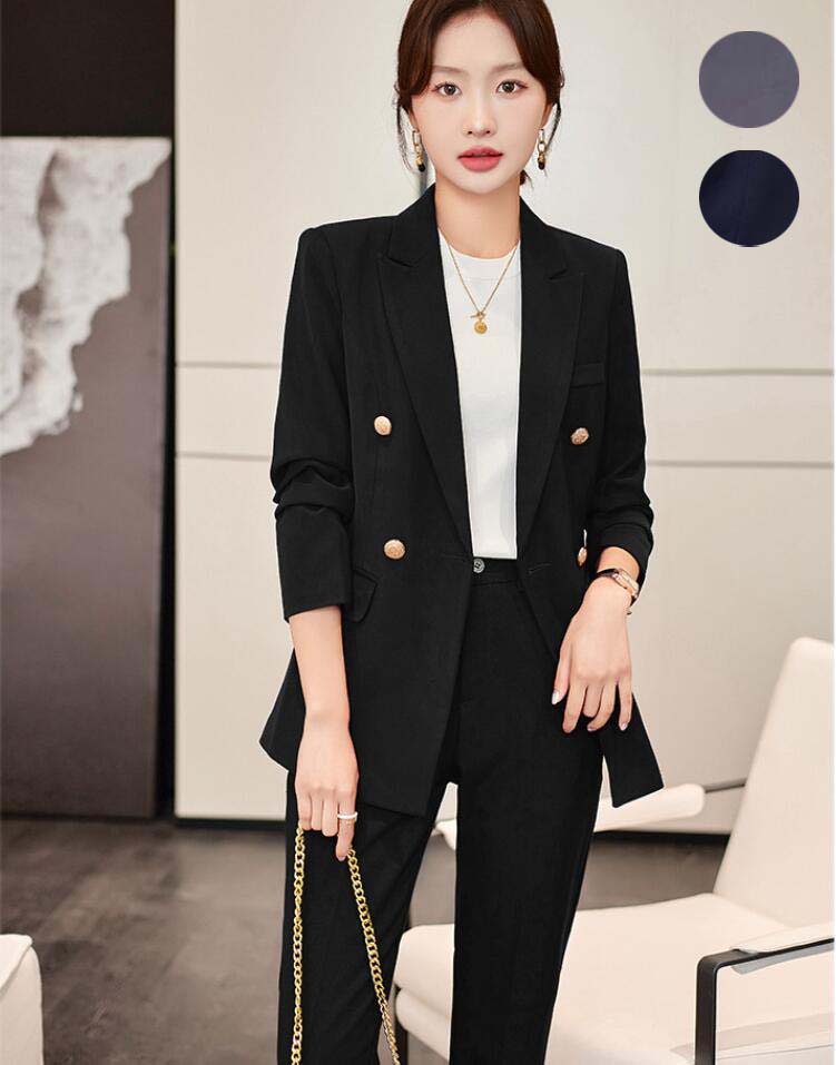 フォーマルスーツ キャリア 通勤 就活 リクルートスーツ 体型カバー スーツ レディース パンツスーツ 入学式 卒業式 事務服 オフィス OL ビジネススーツ 可愛い 2点セット ジャケット+パンツ