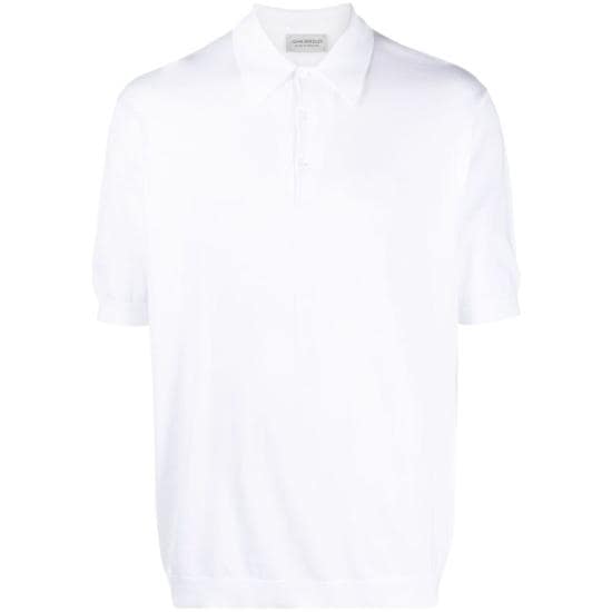 JOHN SMEDLEY Men Polo Shirts ISIS WHITE