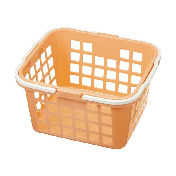 （まとめ）アサヒ化成 サンテール バスケット#28 ペールオレンジ K-0228 1個 [x50]