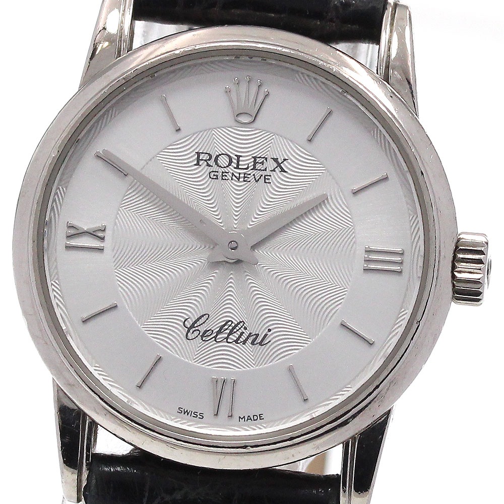 ロレックス ROLEX 6111 チェリーニ K18WG クォーツ レディース _865097【中古】