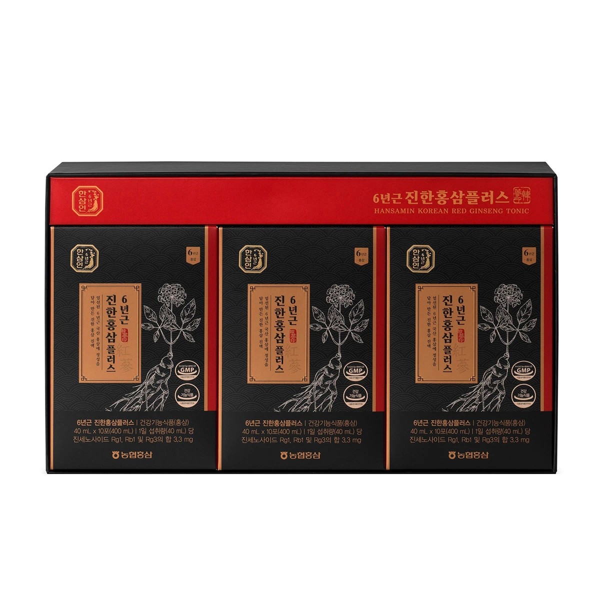 6年根 濃い紅参プラス 40mlx30包