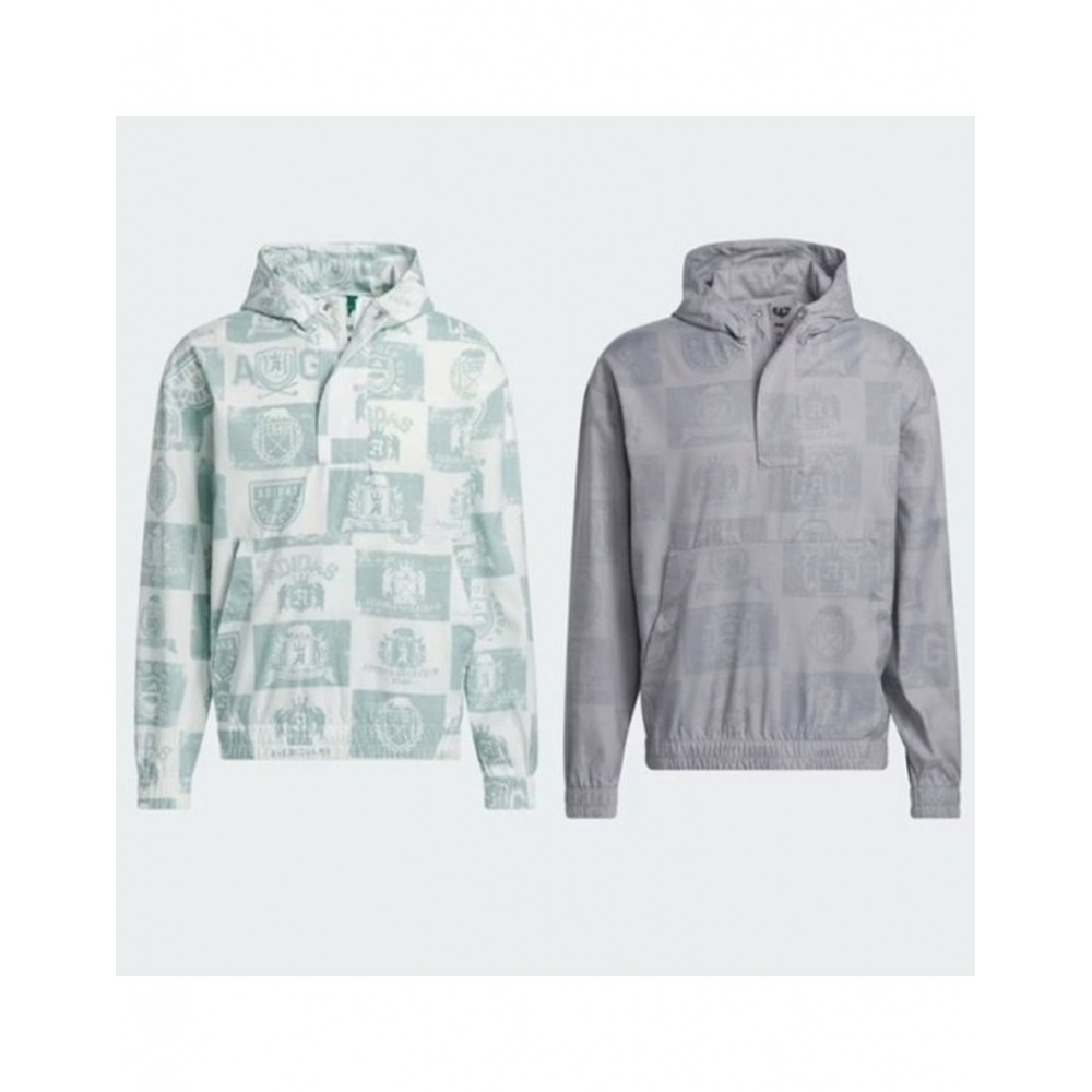 アディダスメンズゴーツープリントアノラック