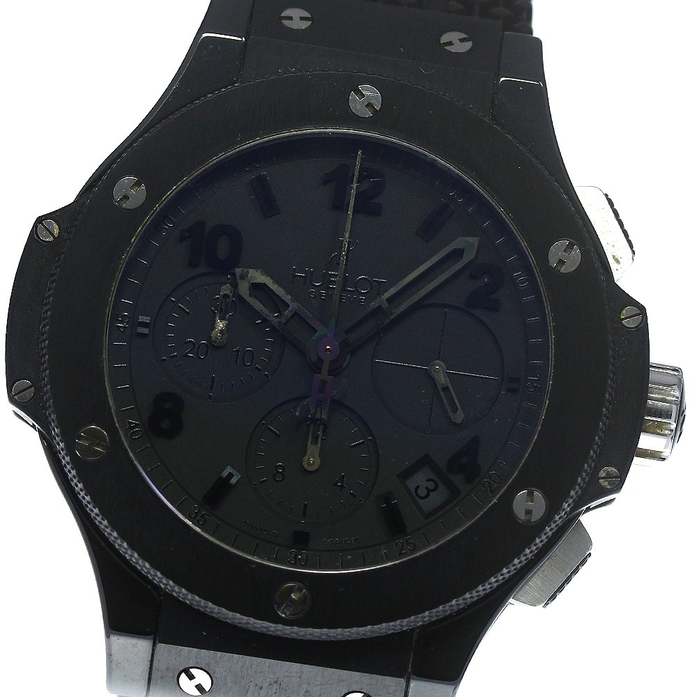 ウブロ HUBLOT 341.CX.134.RX ビッグバン オールブラック 世界限定250本 自動巻き メンズ 箱保証書付き_798392【中古】