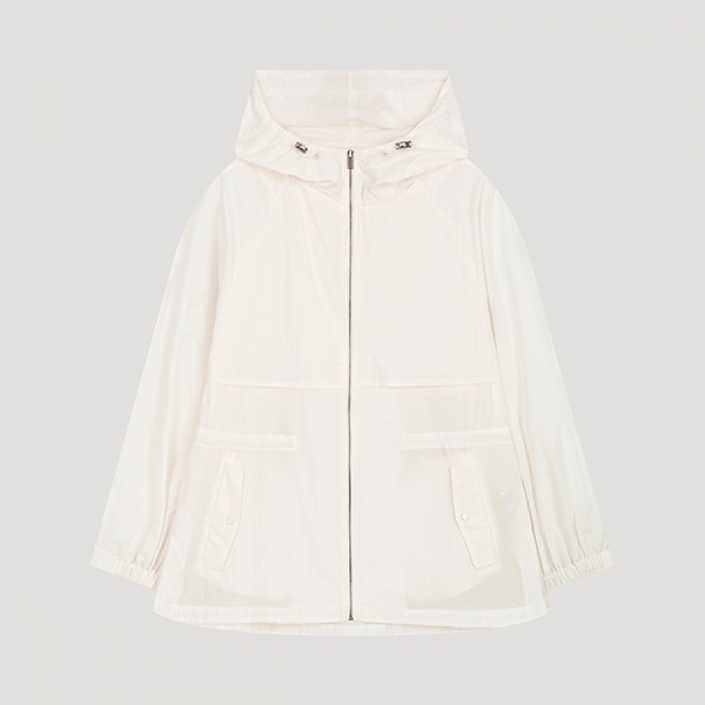 (Shes Miss) フラップストリングフード付きジャンパー_SWWJPO22010_WH