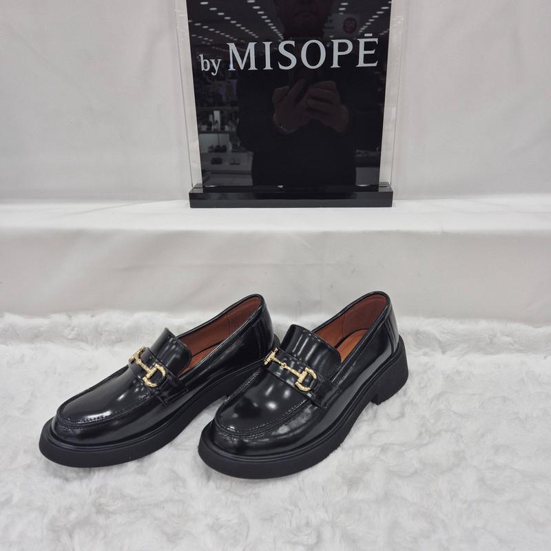 By 野生 ゴールドポイント チャンキー ローファー 112HT439SH002 BLACK 4 JJ