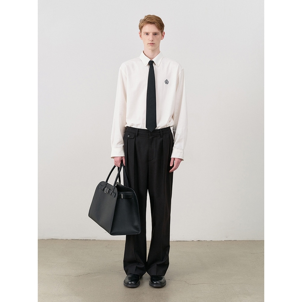 Dunst メンズユニセックスクラシックボーイフシャツオフホワイト M UDSH4C103WT