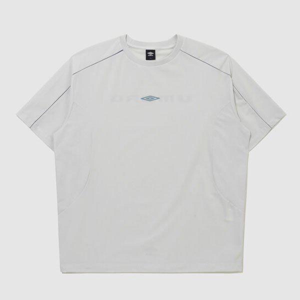 オールラウンドストレッチ半袖ピステ UR121SWT23 WHITE GREY