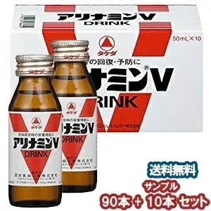 タケダ アリナミンV ドリンク 50ml90本+サンプル10本セット【医薬部外品】