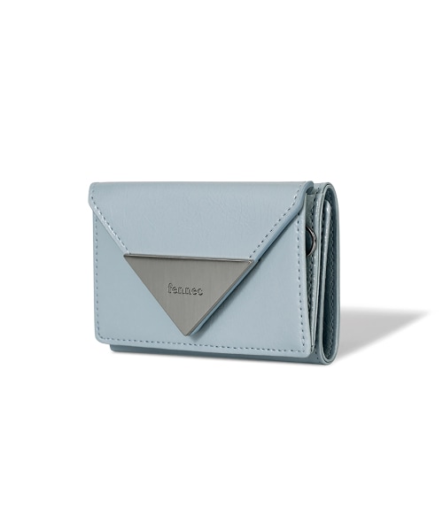 【FENNEC】 CRINKLE TRIANGLE TRIPLE WALLET - HAZE BLUE 財布 正規品