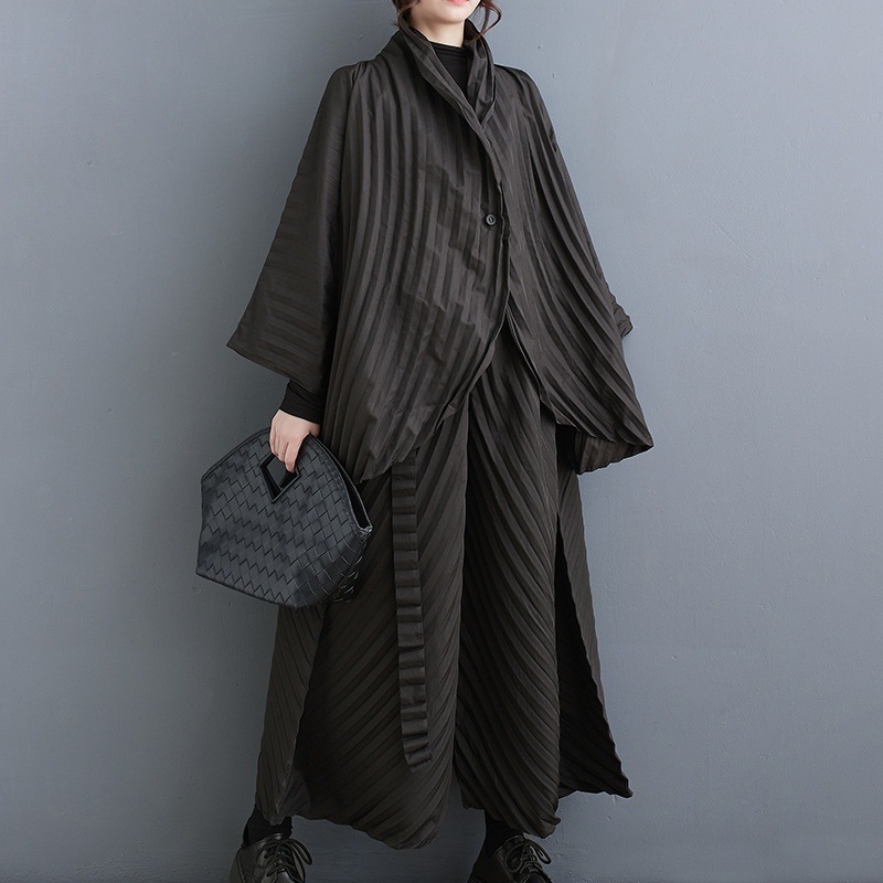 2点セット セットアップ 上下セット シャツ ミディアム丈 7分袖 Vネック 前開き ボタン ロングパンツ ワイドパンツ ウエストゴム ゆったり かわいい 大人可愛い きれいめ シンプル 上品