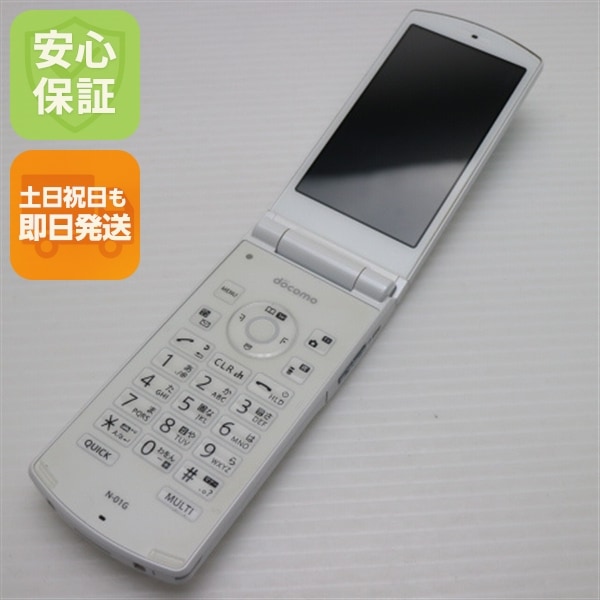 美品 N-01G ホワイト ガラケー NEC DoCoMo 38