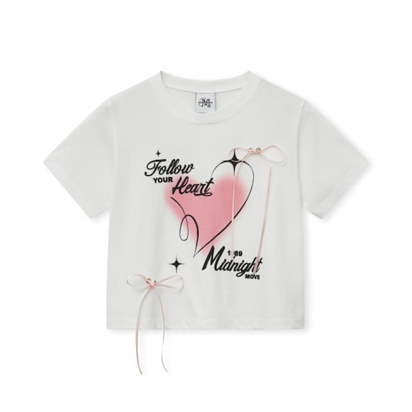 【MIDNIGHT MOVE】韓国人気★ Cp Heart T Qoo10 MIDNIGHT MOVE cp heart t whi Tシャツ・