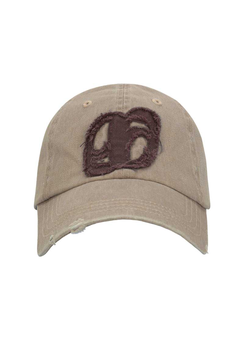 【AS"ON】 PATCH BALL CAP / BEIGE キャップ 正規品