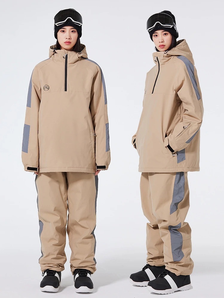 スノーボードウェア上下セットレディースメンズ光反射スキーウェアジャケットアウターパーカーロングパンツ韓国風男女兼用スノボウェア防水防寒防雪保温防風通気 16,401円