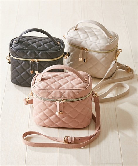 トートバッグ キルティングバニティバッグ
