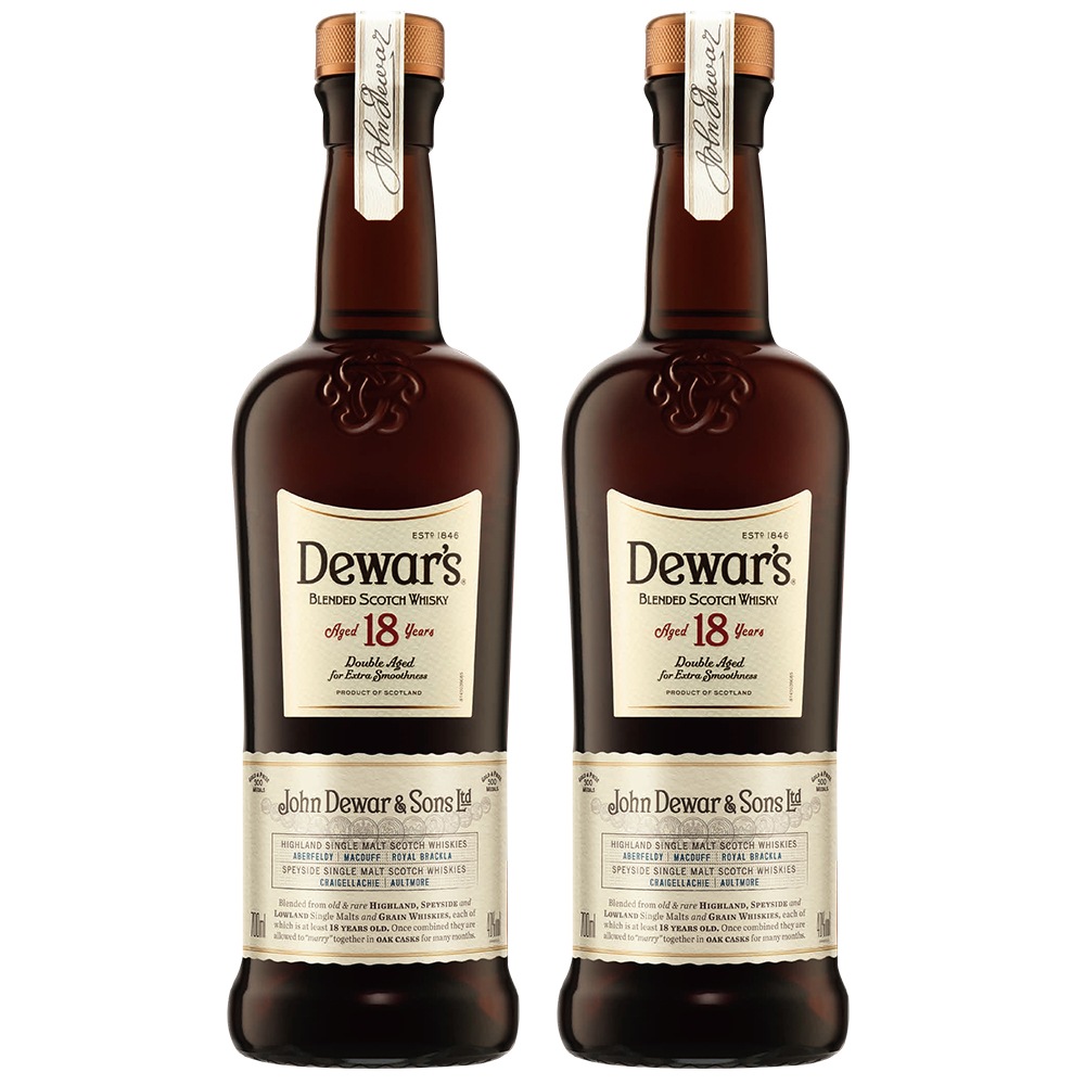正規品 デュワーズ 18年 2本セット 750ml / ブレンデッド スコッチウイスキー スコットランド産 40% Dewar’s 18 YEARS OLD