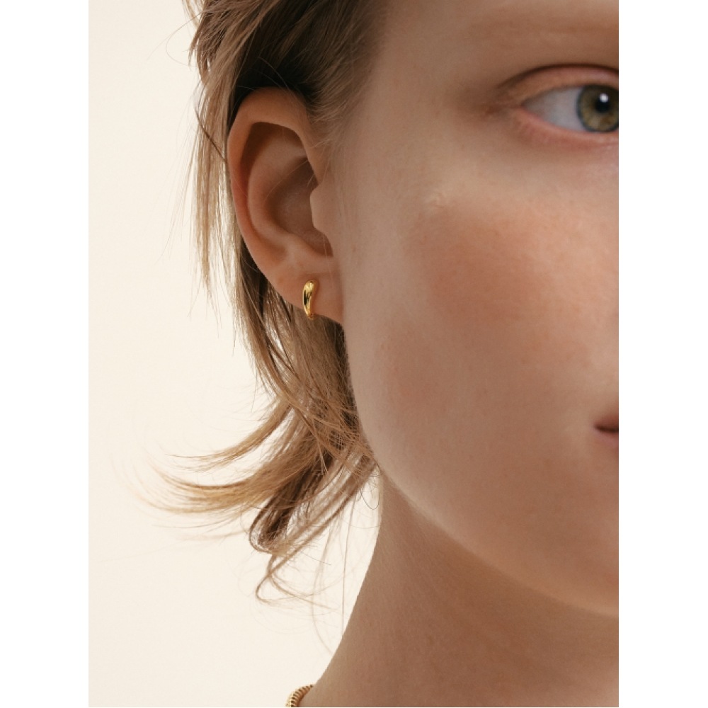 LUNNE シルバー925 スウェルワンタッチイヤリング #LSE104