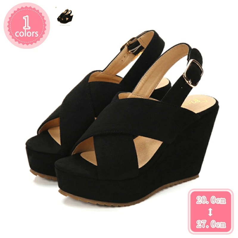 777円OFFクーポン ウェッジソール サンダル レディース ストーム付 サンダル ウェッジサンダル 厚底 サンダル ハイヒール 10cm 軽量 安定感 バックストラップ 黒 通気性 履きやすい コン