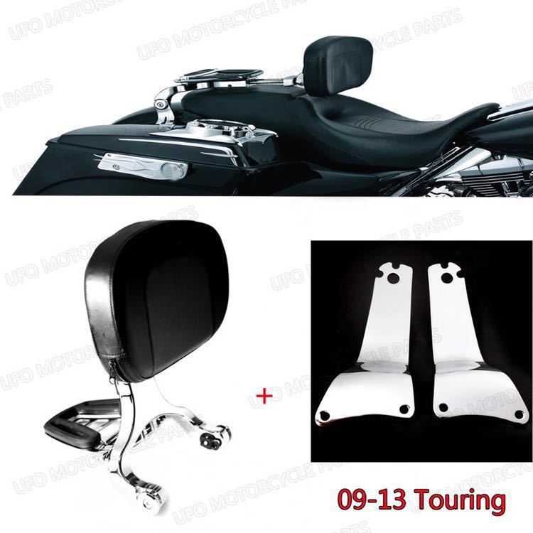 092013 ツーリング　アジャスタブル シーシーバー バックレスト キャリア クリヤキン ロード