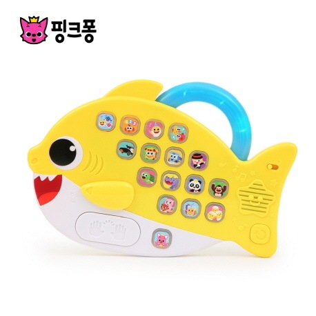 ピンクポンサメ家族メロディーパッド：ベビーサメ/ベストグッズ