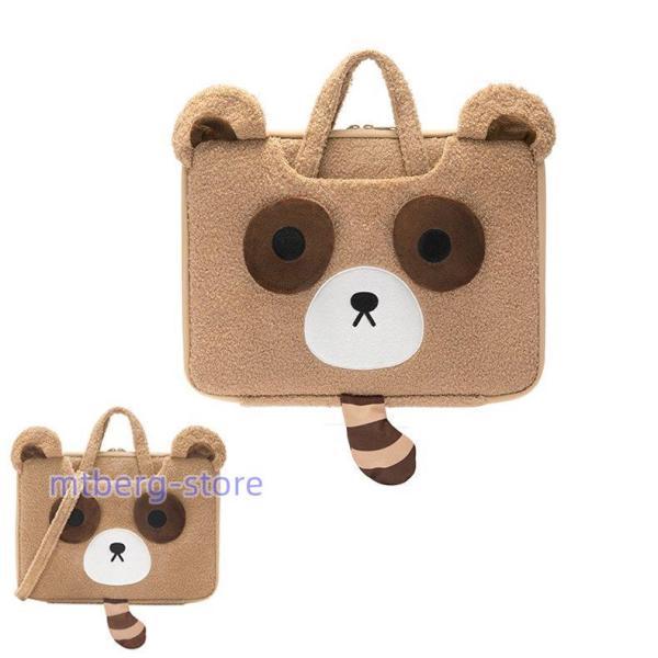 パソコンバッグ ノートパソコンケース A4 多機能 メンズ 手提げ 軽量 おしゃれ ショルダー 子供大人 かわいい 156 15 14インチ 韓国 タヌキ迅速な出荷