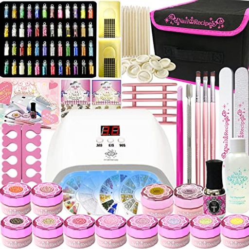 NAIL RECIPE(ネイルレシピ) ジェルネイル セット セルフネイル スターターセット カラージェル付 (36WライトBセット)