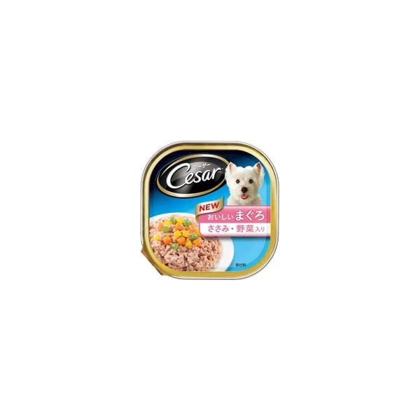 【1ケース】【お取り寄せ対象品】シーザー おいしいまぐろ ささみ・野菜入り 100g[マースジャパンリミテッド シーザー] *96個