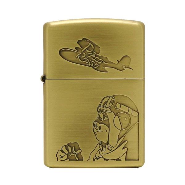 Zippo ジッポライター 真鍮古美仕上げ スタジオジブリ紅の豚ポルコ2 NZ-49