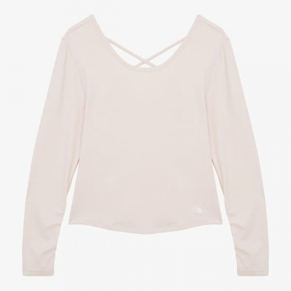 [ノースフェイス公式] NT7TR34B レディースデイズロングスリーブ Tシャツ_ライトピンク