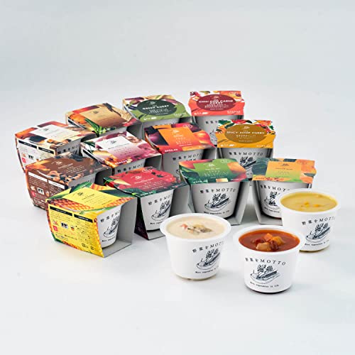 野菜をMOTTO 野菜スープ 12個 セット ( おまかせ / ご自宅用 ) レトルト 常温保存 ( レンジで1分 / 国産野菜 )